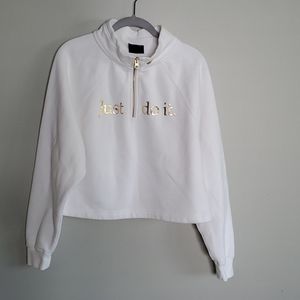 Nike cropped sweatshirt size medium